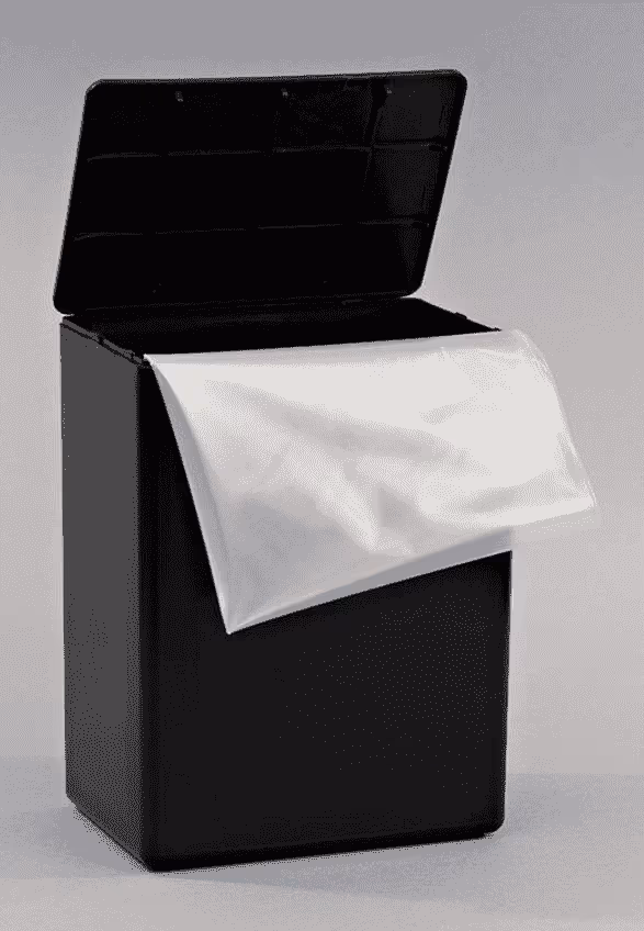 Black Plastic Urn