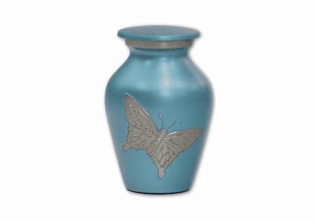 Blue Butterfly Tranquility Keepsake Urn
