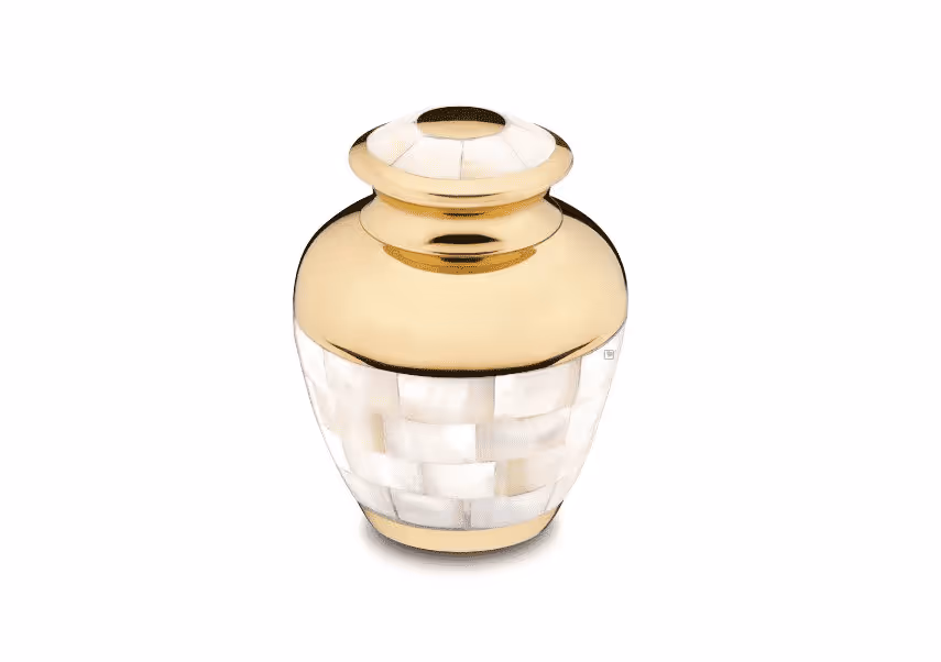 Classic Mother of Pearl Keepsake Urn