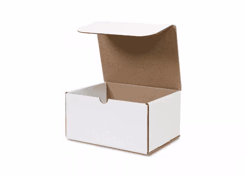 Finished White Cardboard Container