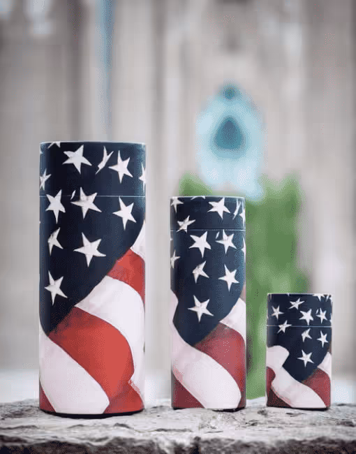 Scattering Tube American Flag Motif